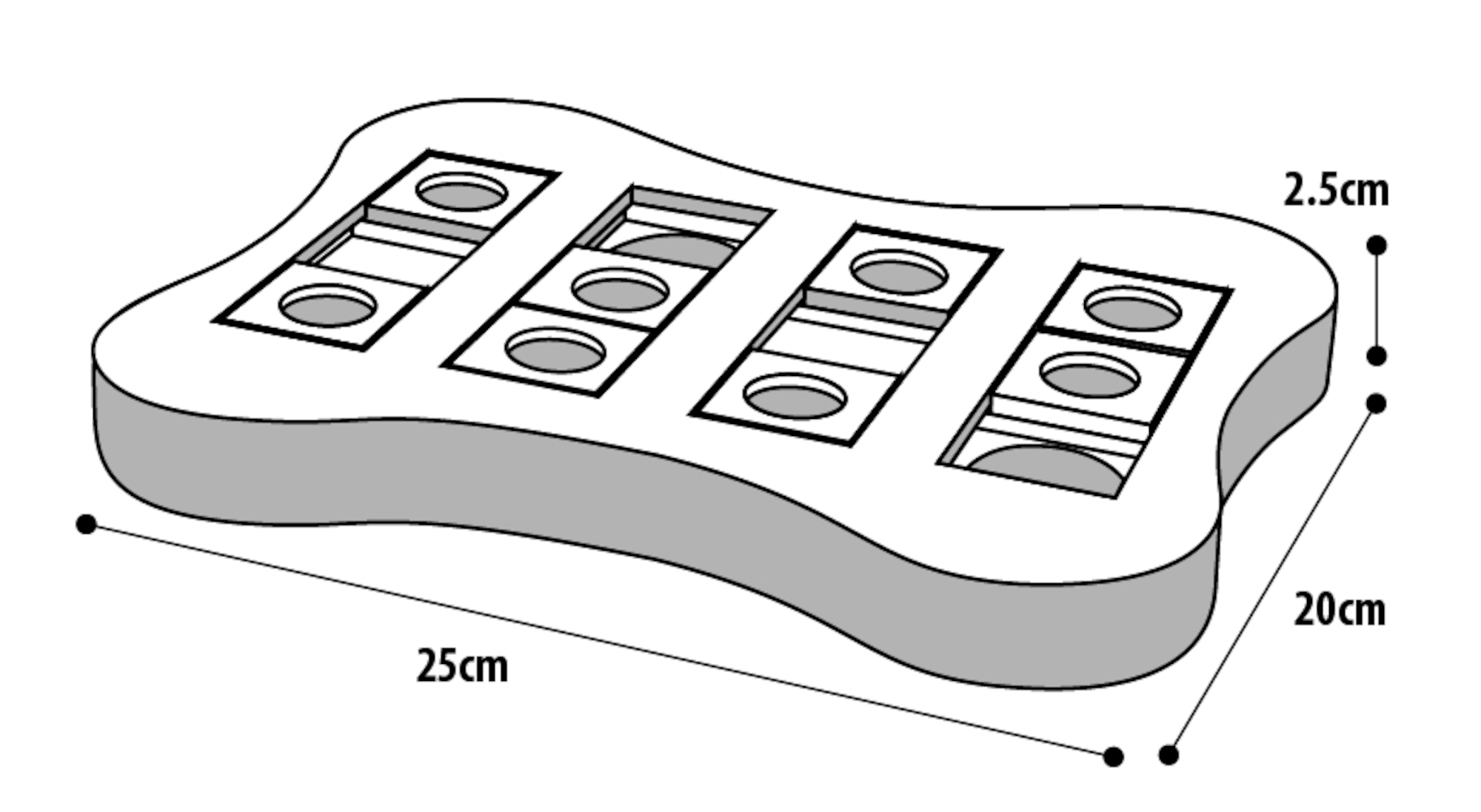 Flamingo Jouet Brain train Edison Os Brun clair
