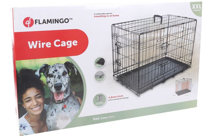 Flamingo Draadkooi Keo Zwart