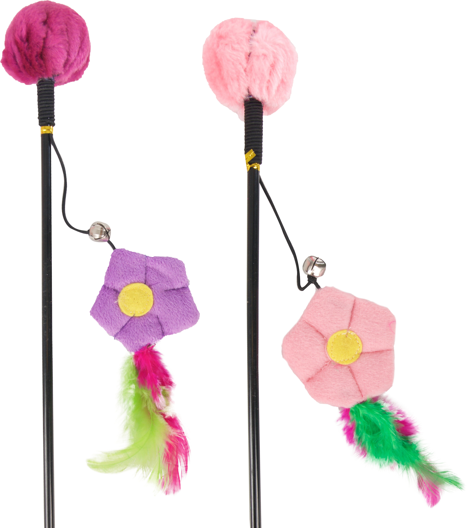 Flamingo Toy Happy Flower Dangler Flower Pompom Multiple colours