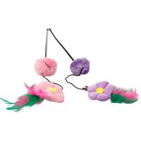 Flamingo Toy Happy Flower Dangler Flower Pompom Multiple colours