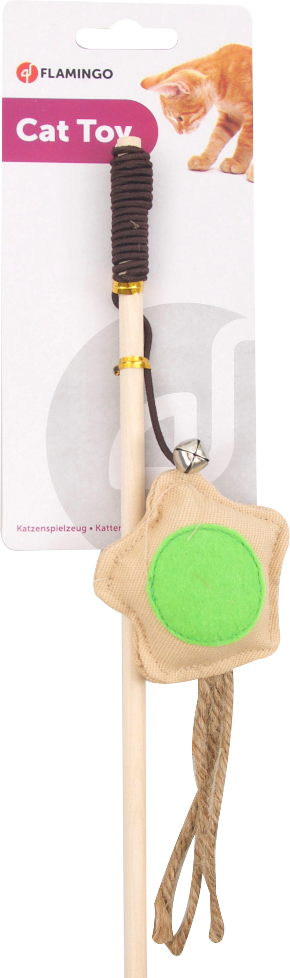 Flamingo Juguete Nature Caña & Flor Beige & Verde