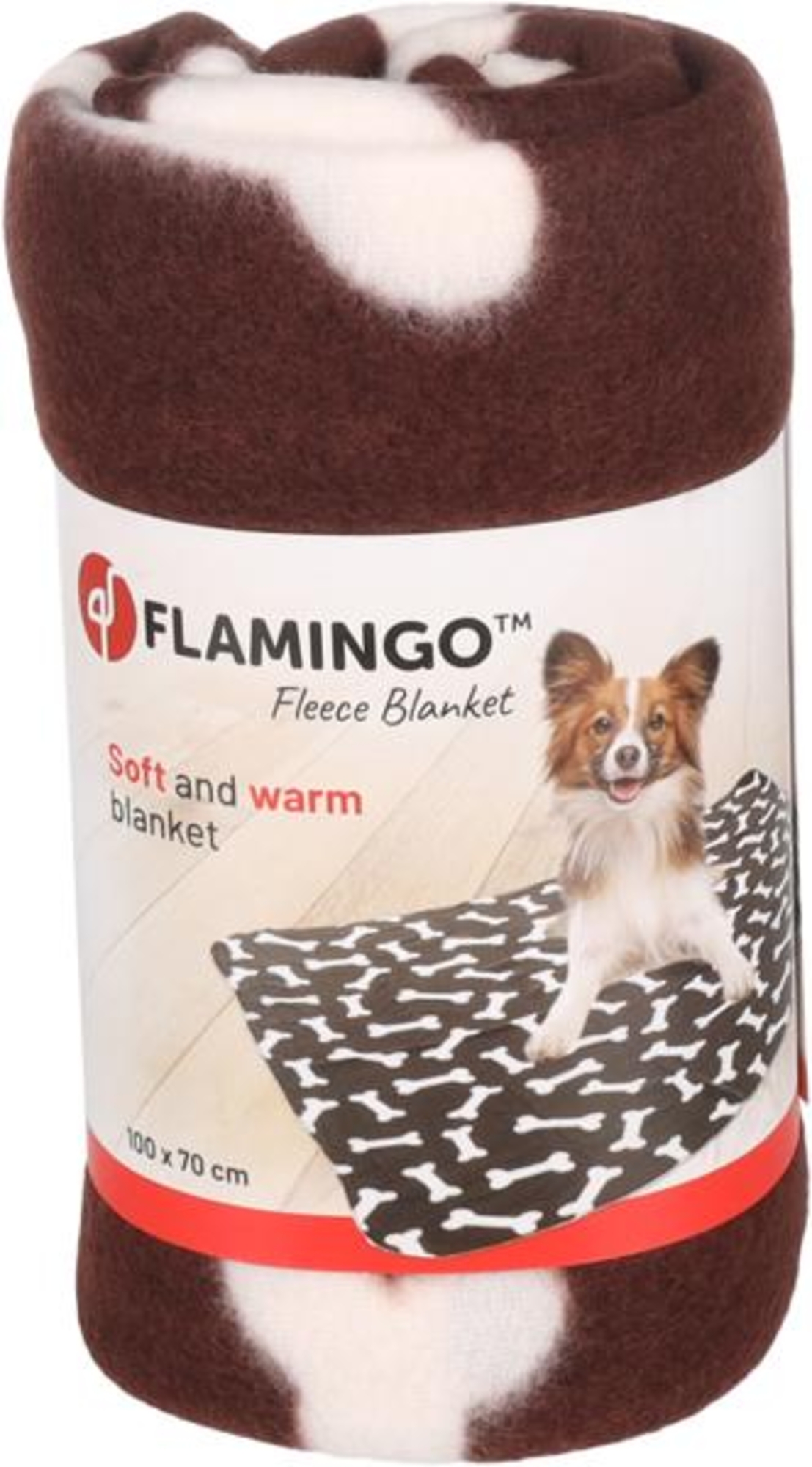 Flamingo Blanket Milda Rectangle Brown