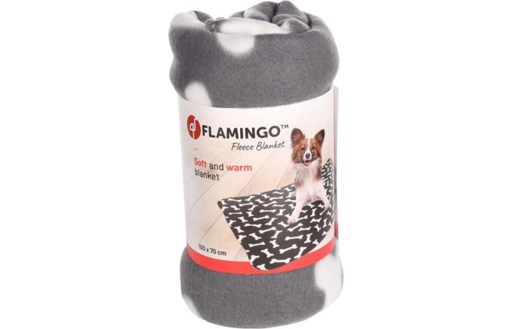 Flamingo Blanket Milda Rectangle Grey