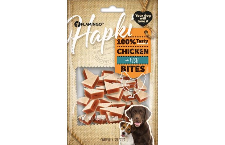 Flamingo Snacks Hapki Small blocks with chicken & Fish 