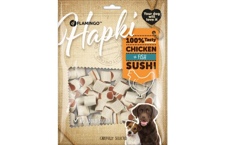 Flamingo Snacks Hapki Sushi rolls with chicken & Fish 