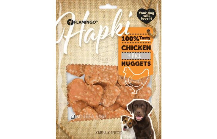 Flamingo Snacks Hapki Nuggets con pollo & Riso 