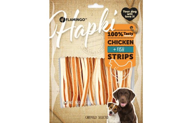 Flamingo Snacks Hapki Strips with chicken & Fish 
