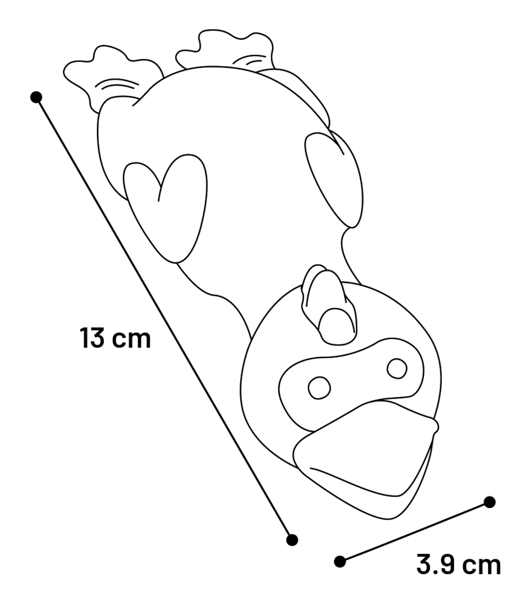 Flamingo Spielzeug Sky Dive Huhn & Hahn & Ente & Papagei Mehrere Farben