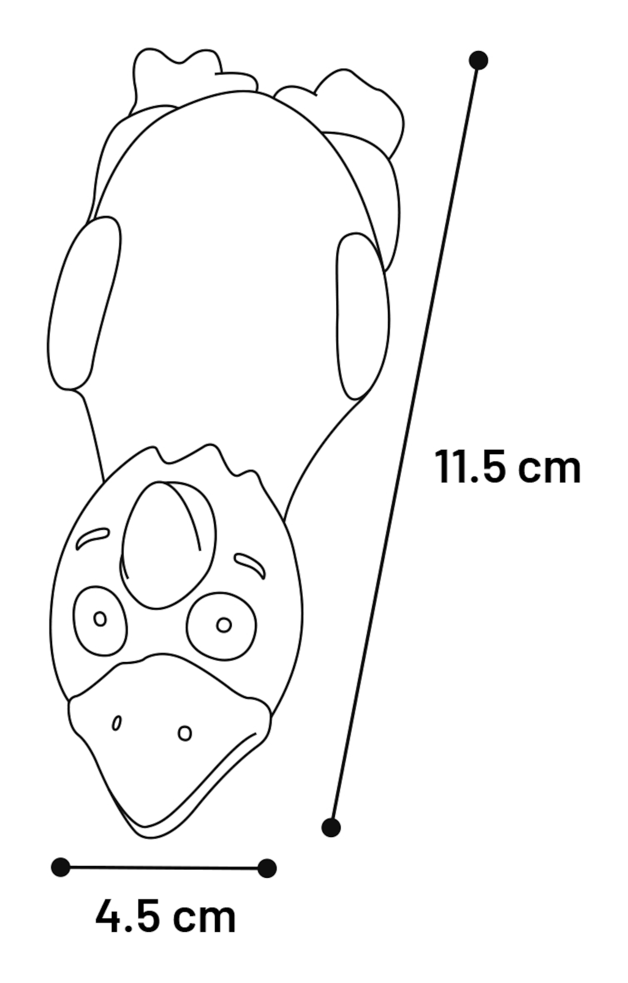 Flamingo Spielzeug Sky Dive Huhn & Hahn & Ente & Papagei Mehrere Farben