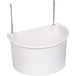 Seed and water cup Yori Half round White