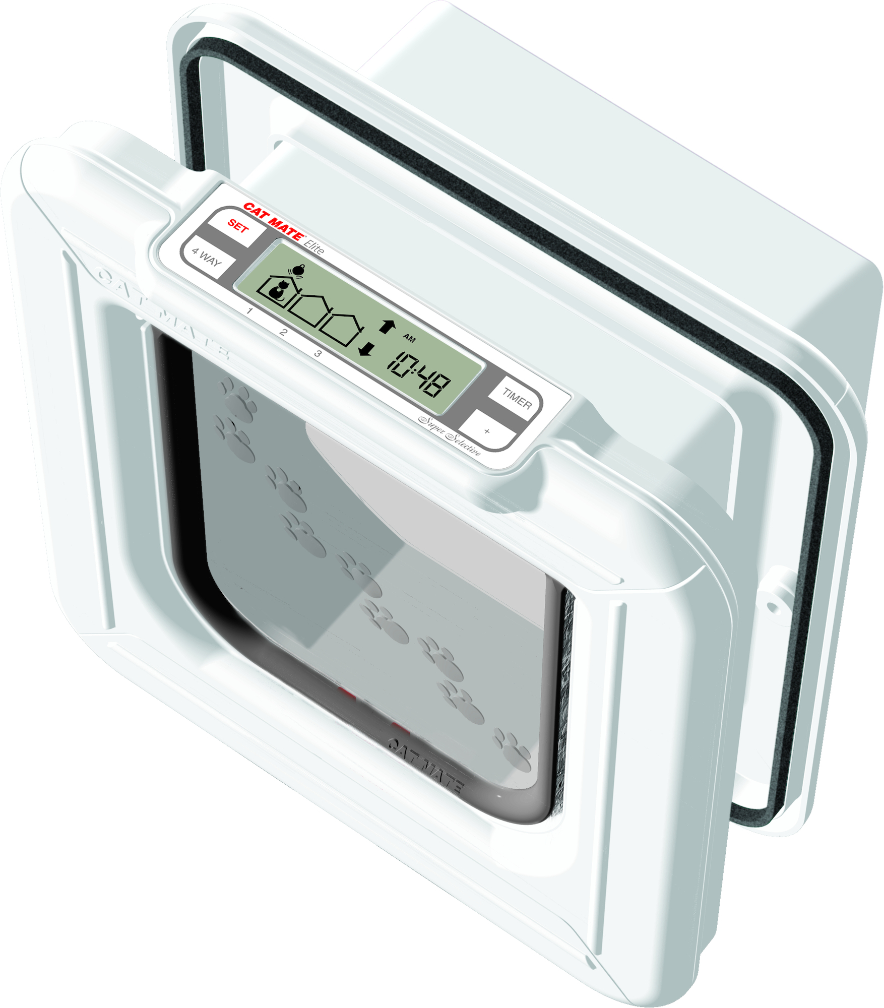 Pet Mate® Chatière Elite Cat Mate Blanc