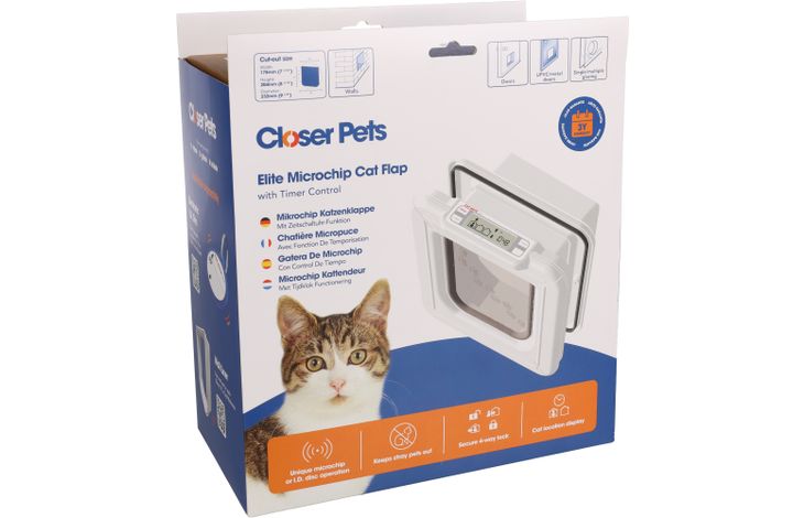 Pet Mate® Tür  Elite Cat Mate Weiß