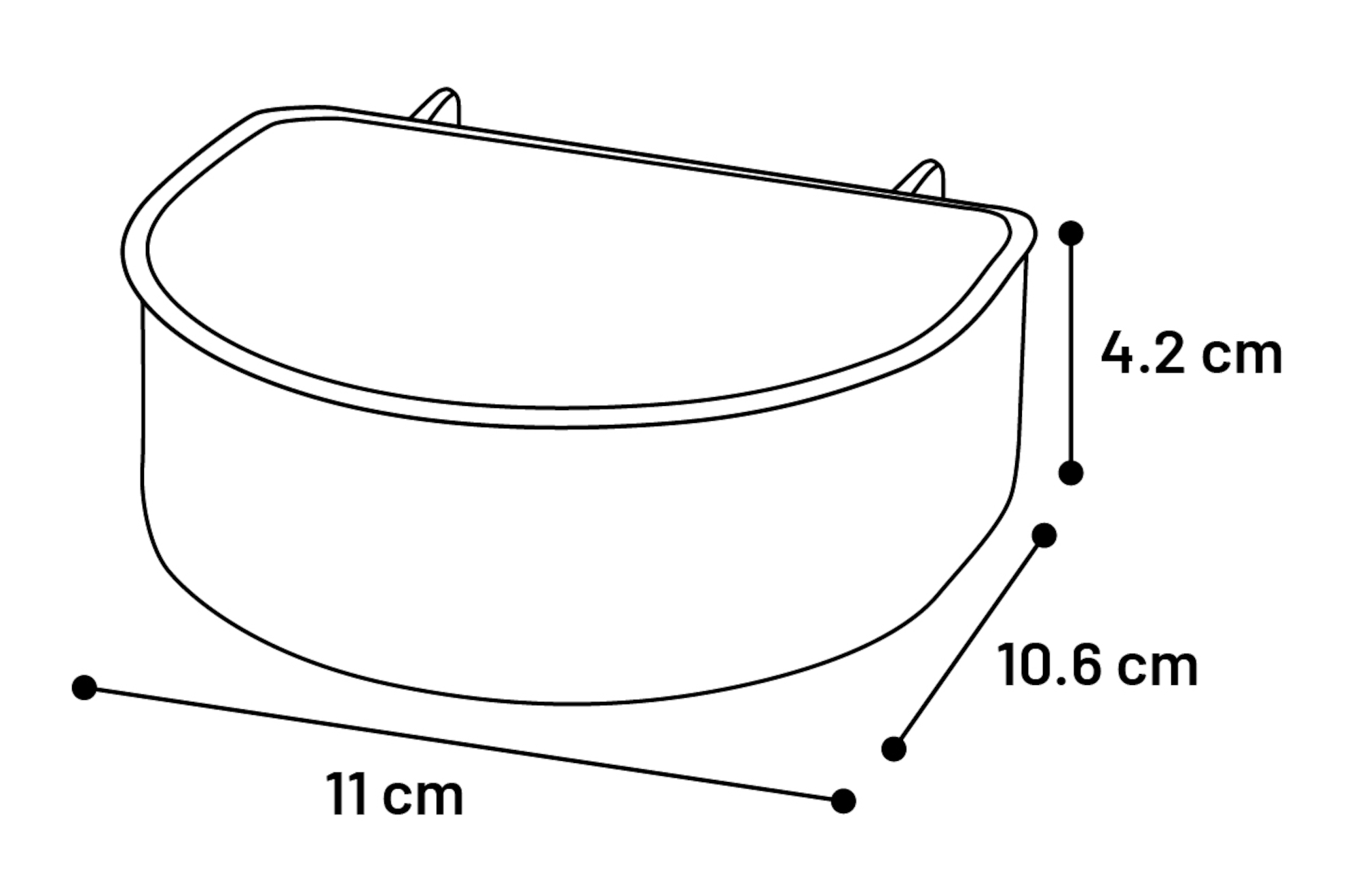 Flamingo Ciotola per cibo e acqua Nomad & Lanta Crema