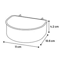 Flamingo Ciotola per cibo e acqua Nomad & Lanta Crema