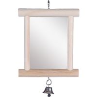 Flamingo Parkietenspeelgoed Alice Spiegel  Bruin