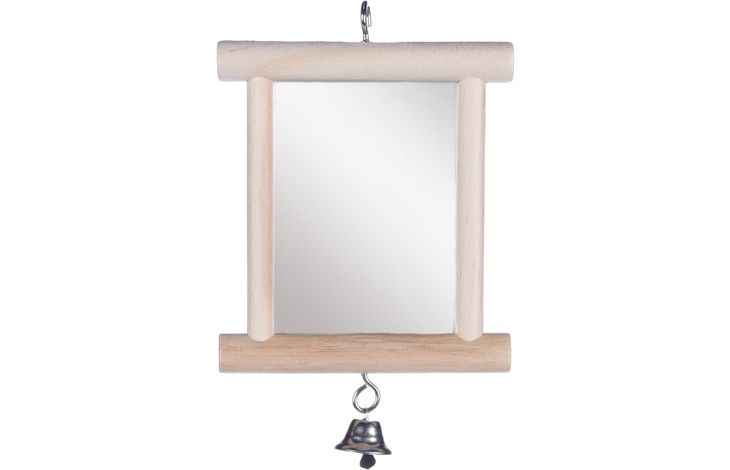 Flamingo Parkietenspeelgoed Alice Spiegel  Bruin