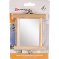 Flamingo Parkietenspeelgoed Alice Spiegel  Bruin