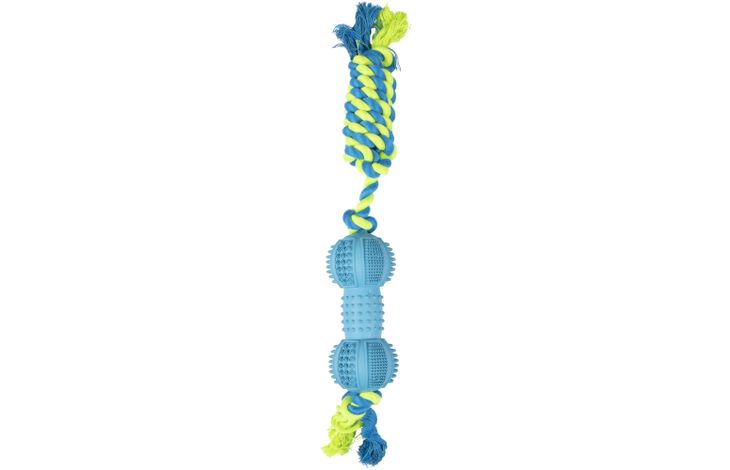 Flamingo Toy Ruffus Dumbbell Twist with rope Multiple colours