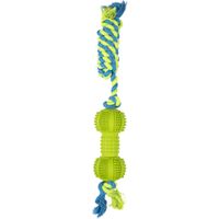Flamingo Toy Ruffus Dumbbell Twist with rope Multiple colours