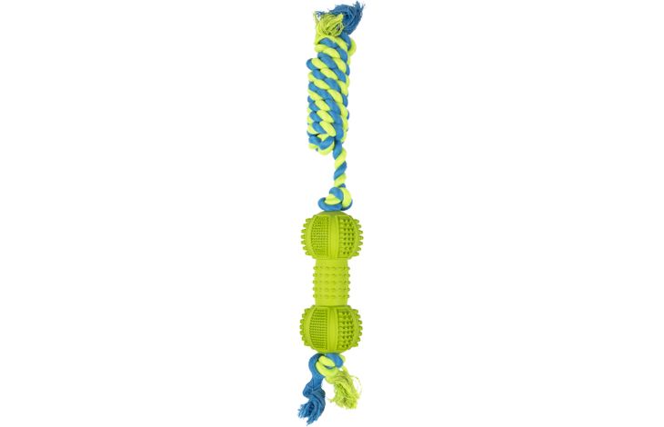 Flamingo Toy Ruffus Dumbbell Twist with rope Multiple colours