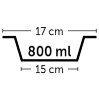 Flamingo Eet- en drinkpot Kena Rond Lichtblauw & Zilver