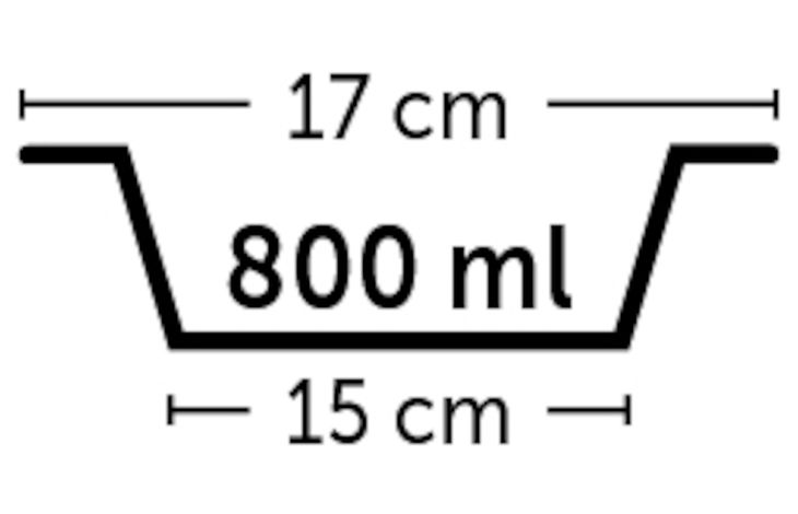 Flamingo Eet- en drinkpot Kena Rond Lichtblauw & Zilver