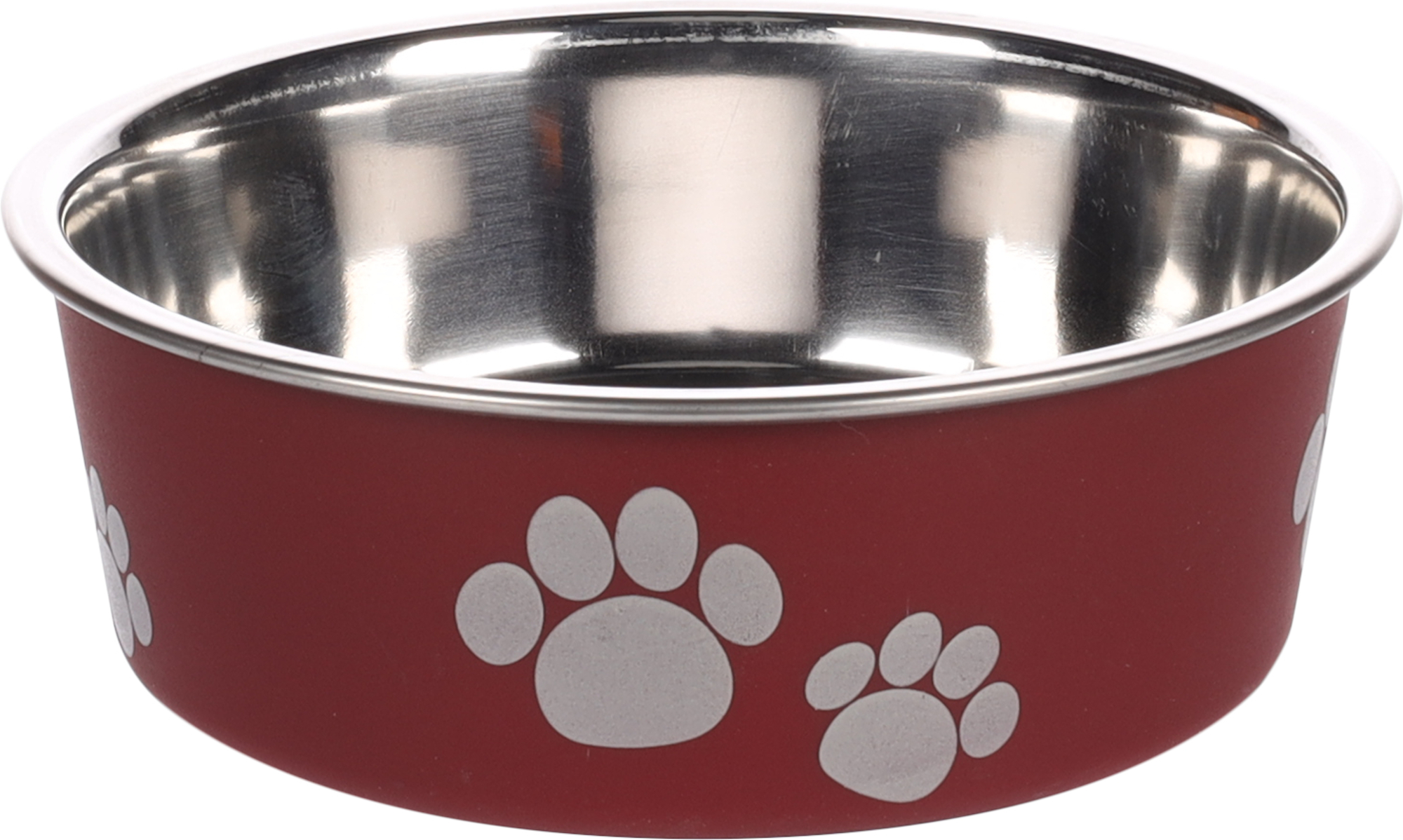 Flamingo Eet- en drinkpot Kena Rond Bordeaux & Zilver