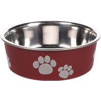 Flamingo Eet- en drinkpot Kena Rond Bordeaux & Zilver