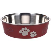 Flamingo Eet- en drinkpot Kena Rond Bordeaux & Zilver