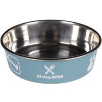 Flamingo Eet- en drinkpot Kena Rond Blauwgrijs & Zilver