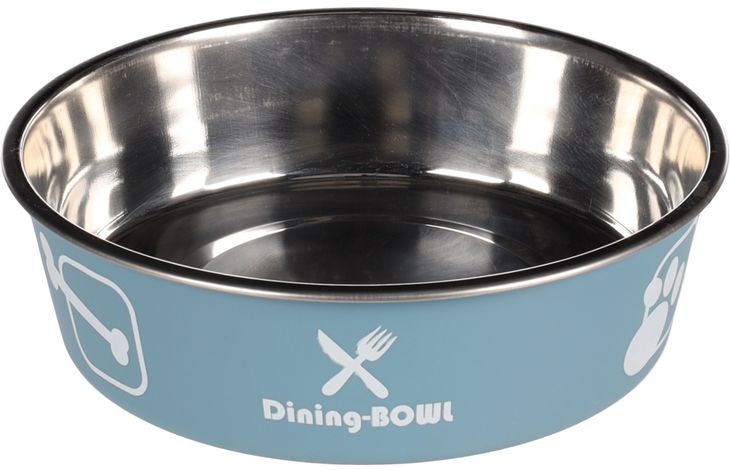 Flamingo Eet- en drinkpot Kena Rond Blauwgrijs & Zilver