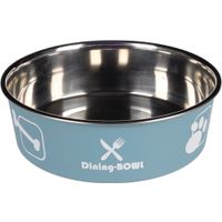 Flamingo Eet- en drinkpot Kena Rond Blauwgrijs & Zilver