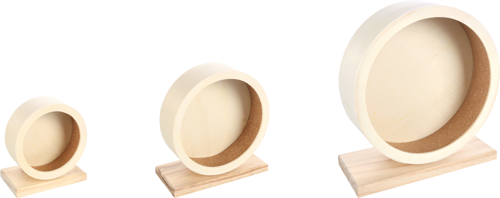 Flamingo Toy Bogie Exercise wheel Light brown