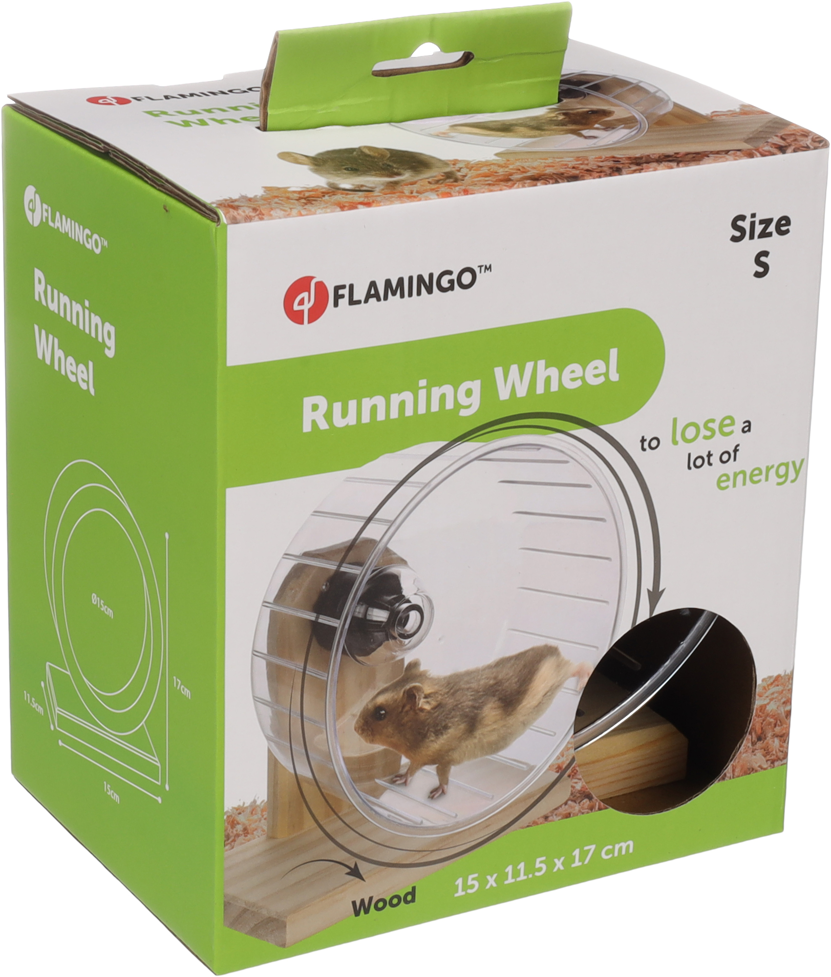 Flamingo Speelgoed Woppie Looprad Lichtbruin