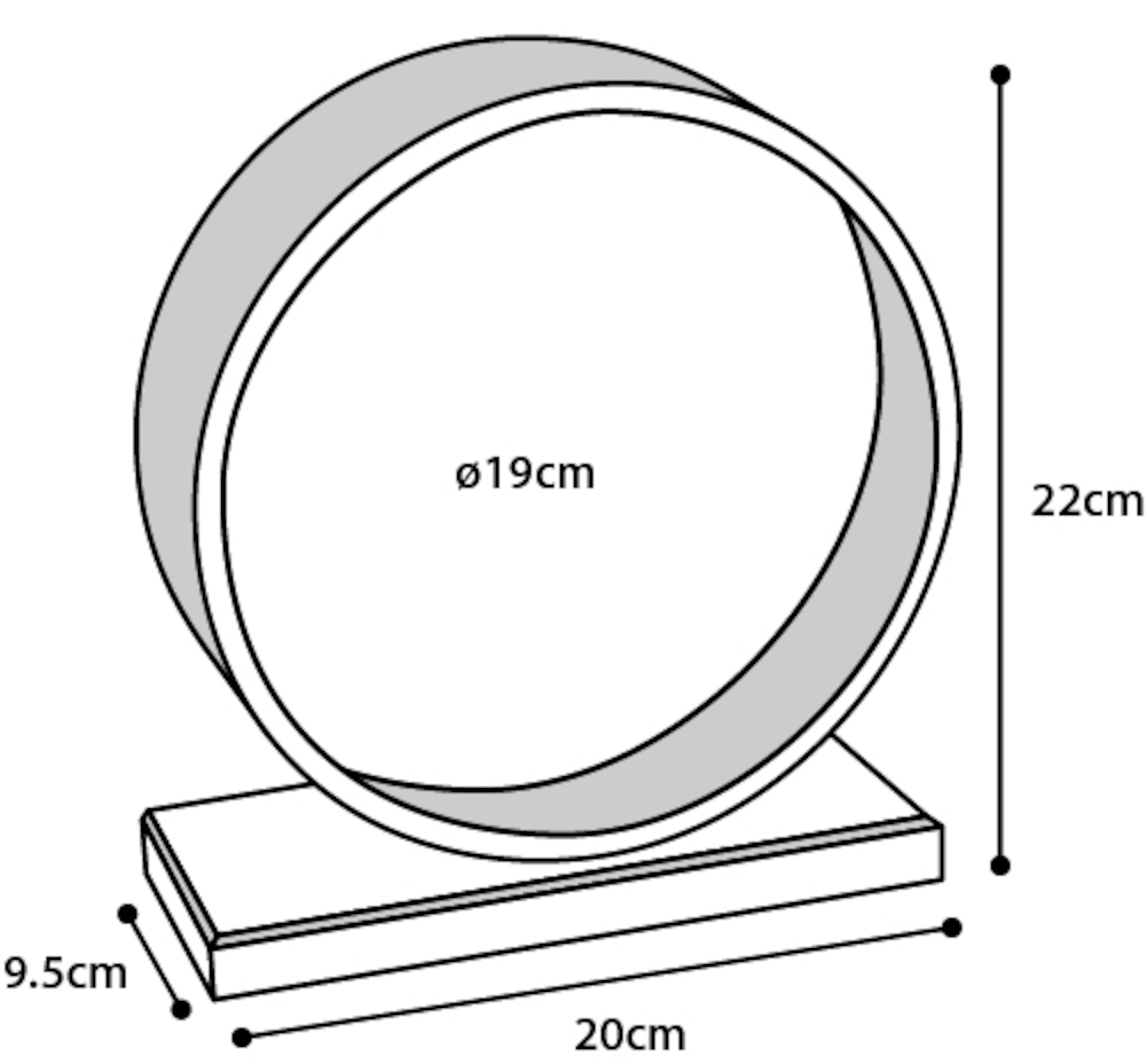Flamingo Toy Bogie Exercise wheel Light brown