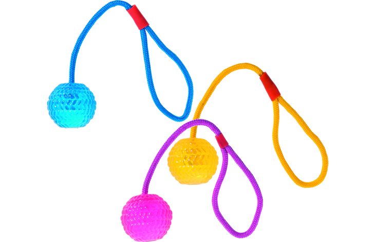 Flamingo Toy Missy Tug rope with ball Multiple colours