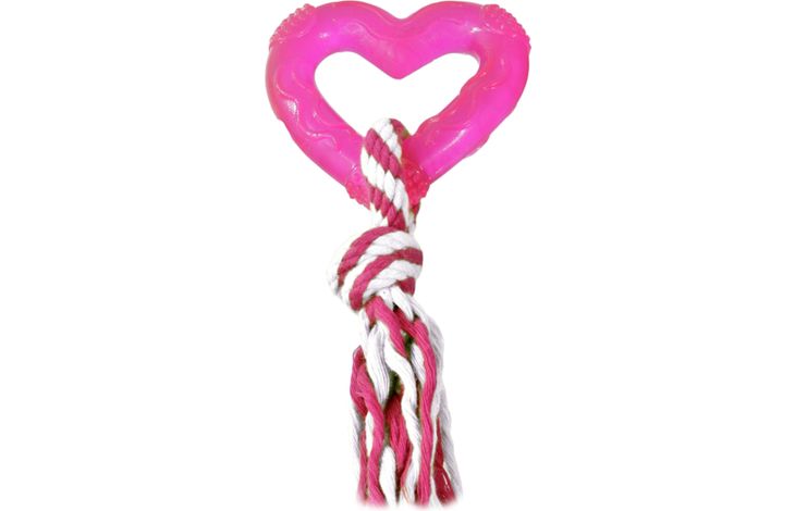 Flamingo Toy Wedda Heart with rope Multiple colours