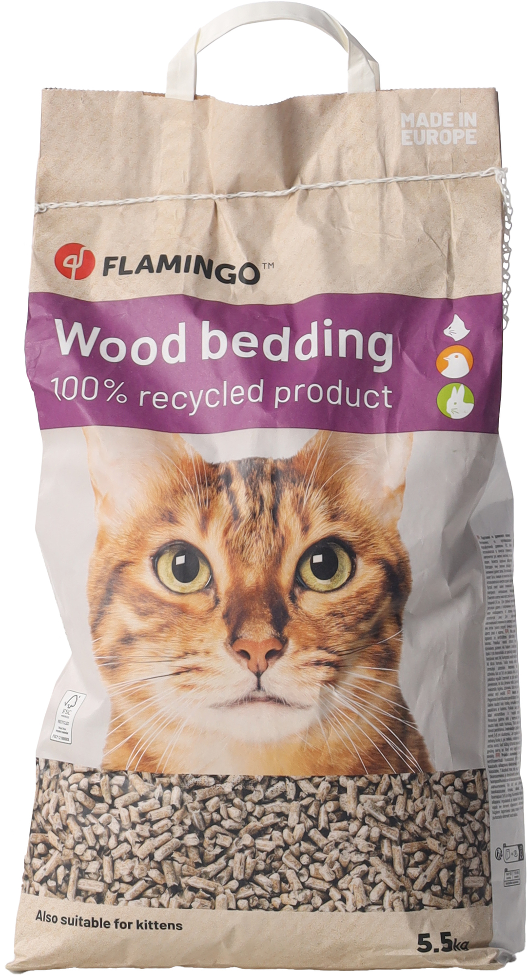 Flamingo Wood pellet Brown