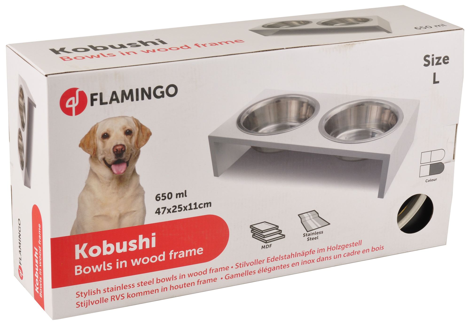 Flamingo shop dog bowl