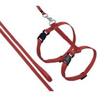 Flamingo Harnas met looplijn Ziggi Rood