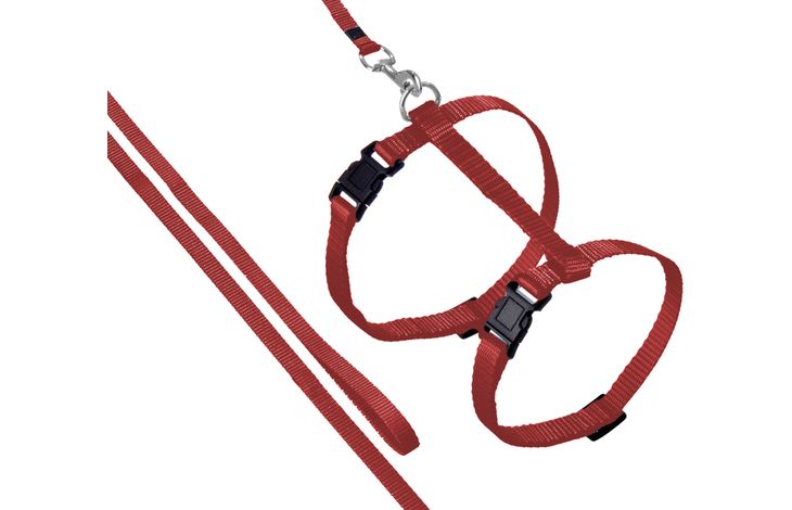 Flamingo Harnas met looplijn Ziggi Rood