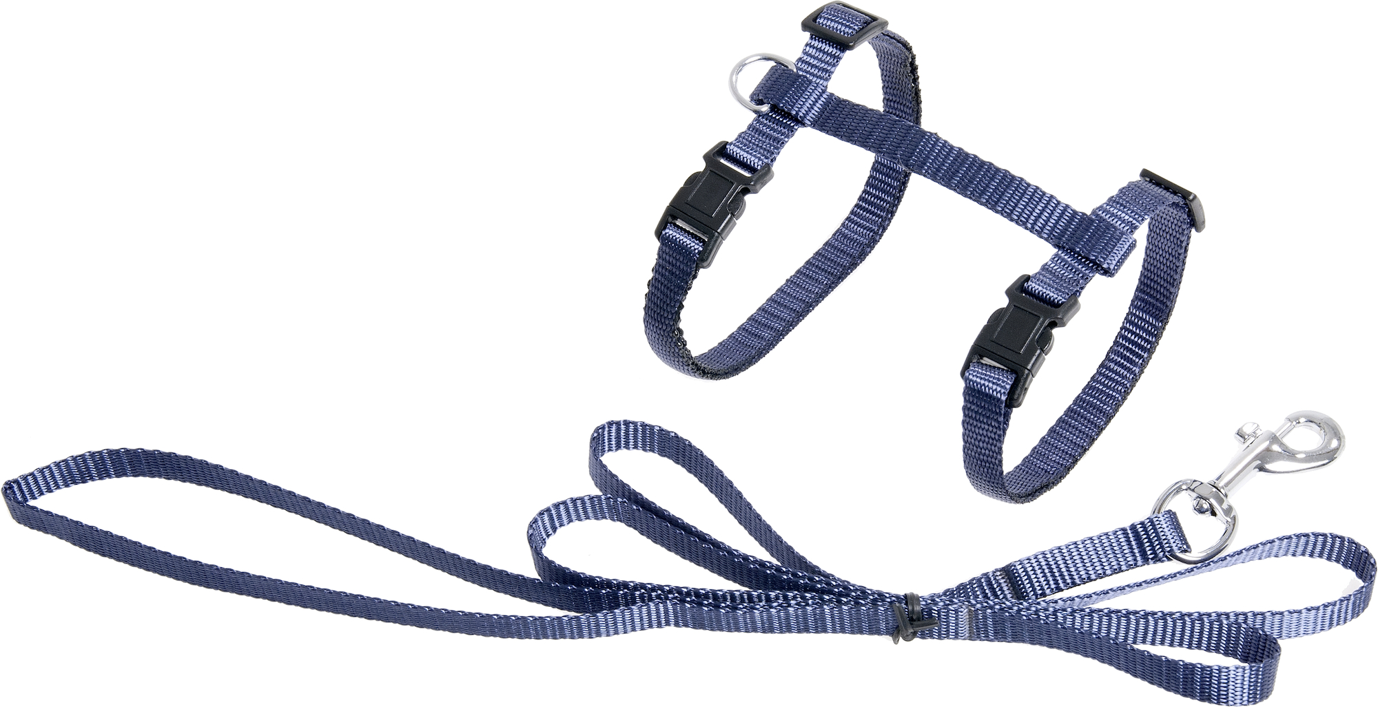 Flamingo Harness with leash Ziggi Granite-blue