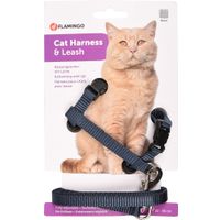 Flamingo Harness with leash Ziggi Granite-blue