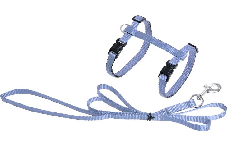 Flamingo Harness with leash Ziggi Light blue