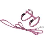 Harness with leash Ziggi Light pink