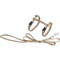 Flamingo Harness with leash Ziggi Beige