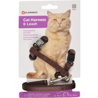 Flamingo Harness with leash Ziggi Brown
