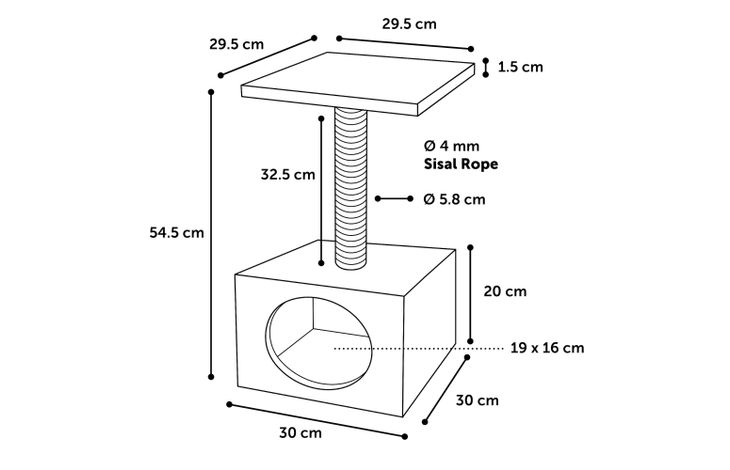 Flamingo Kratzbaum Sassière Beige