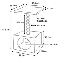 Flamingo Kratzbaum Sassière Grau
