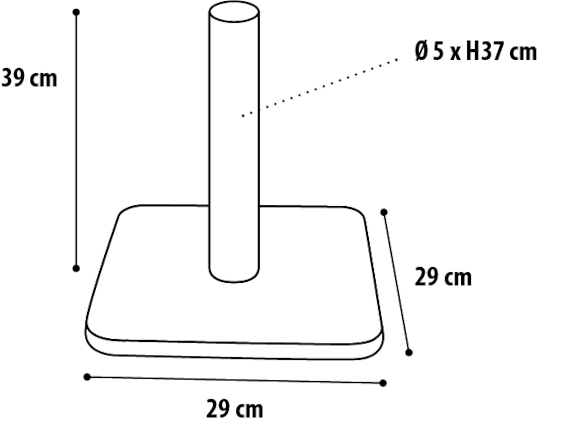 Flamingo Scratching tree  Polset Beige & Ecru